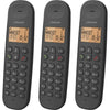 Telefono fisso cordless - LOGICOM - DECT ILOA 350 TRIO - Nero - Senza segreteria telefonica