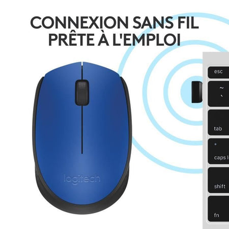 Mouse wireless LOGITECH M171 blu