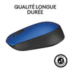 Mouse wireless LOGITECH M171 blu