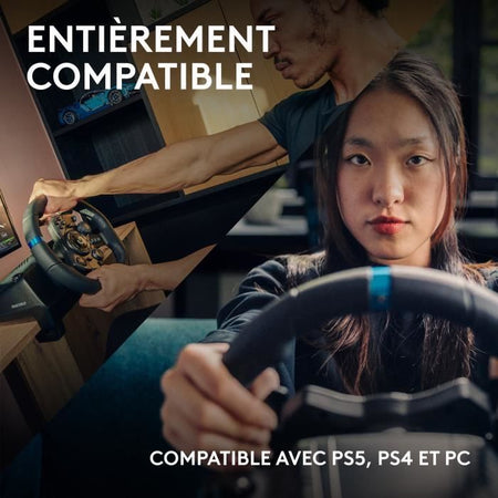 LOGITECH G - Volante G923 - Compatibile con PS5 - PS4 e PC