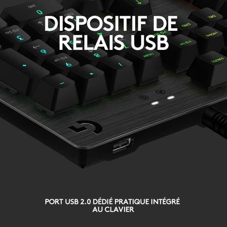 Logitech G - Tastiera da gioco - G513 meccanica - LIGHTSYNC RGB con interruttori GX Brown - Carbonio