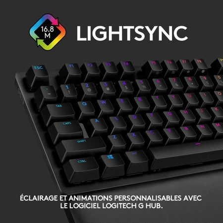 Logitech G - Tastiera da gioco - G513 meccanica - LIGHTSYNC RGB con interruttori GX Brown - Carbonio