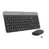 Logitech - Tastiera wireless ultra sottile MK470 + mouse e sistema wireless silenzioso - Layout compatto e piatto - Ricevitore USB 2,4 GHz