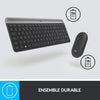 Logitech - Tastiera wireless ultra sottile MK470 + mouse e sistema wireless silenzioso - Layout compatto e piatto - Ricevitore USB 2,4 GHz