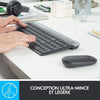 Logitech - Tastiera wireless ultra sottile MK470 + mouse e sistema wireless silenzioso - Layout compatto e piatto - Ricevitore USB 2,4 GHz