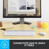 LOGITECH - Set tastiera + mouse wireless MK470 - AZERTY - bianco