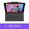 LOGITECH - Custodia con tastiera Bluetooth per iPad 10.2 (7a generazione) Slim Folio iPad 10.2 (7a, 8a e 9a generazione) - AZERTY - Grigio