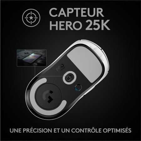 Mouse da gioco - wireless - LOGITECH G - PRO X SUPERLIGHT - Bianco