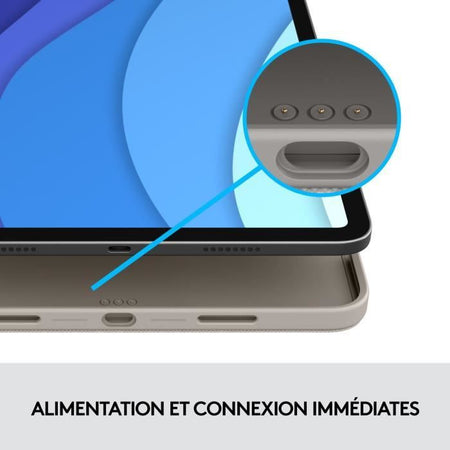 Custodia con tastiera rimovibile - LOGITECH - Combo Touch - Per iPad Pro 11 pollici (1a, 2a, 3a e 4a generazione) - Colore sabbia