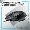 Logitech - G502 X Small Gaming Wireless - Lightforce Primary Hybrid -Mechanic brufoli, Hero di gioco 25K - Sensore nero - Black