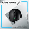 Logitech - G502 X Small Gaming Wireless - Lightforce Primary Hybrid -Mechanic brufoli, Hero di gioco 25K - Sensore nero - Black
