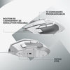 Logitech - G502 X Small Gaming Wireless - Lightforce Primary Hybrid -Mechanic Pubbling, Hero di gioco 25K - Sensore bianco - bianco