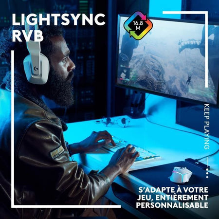 Logitech - G502 X Plus LightSpeed ??Mouse Gaming RVB Wireless - Pulsanti ibridi Lightfor, Hero da gioco 25K - Sensore nero
