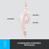 Casco cablato stereo logitech H390 con microfono antibruito, USB -A - ROSA
