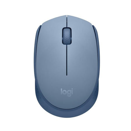 Logitech M171 Mouse wireless 2,4 GHz con mini mini -receiver, monitoraggio ottico, ambidestro -blu grigio