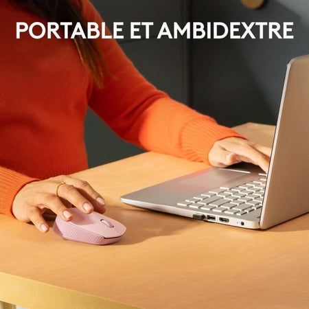 Logitech M171 Mouse wireless 2,4 GHz con mini -receiver USB, ottico, ambidestro -rosa seguire -up