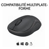 Logitech M240 Bluetooth mouse Bluetooth, wireless, compatto, portatile, monitoraggio fluido - Grafite