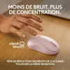 Logitech M240 Bluetooth mouse, wireless, compatto, portatile, monitoraggio fluido - rosa