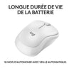 Logitech M240 Bluetooth mouse Bluetooth, wireless, compatto, portatile, fluido Follow -up - bianco