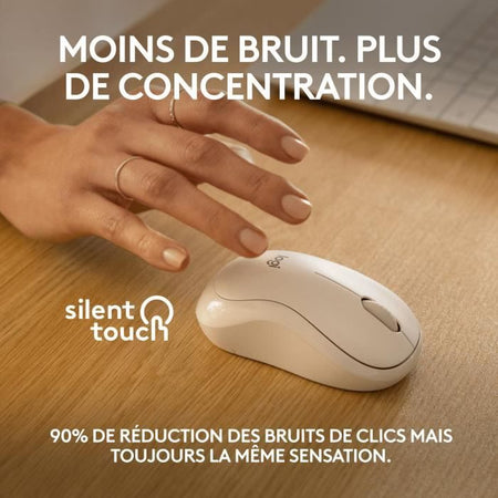Logitech M240 Bluetooth mouse Bluetooth, wireless, compatto, portatile, fluido Follow -up - bianco