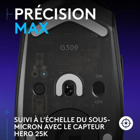 Mouse da gioco - Wireless - Logitech G - G309 Lightspeed - Nero