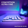 Tastiera da gioco - Wireless - Logitech G - G515 TKL Lightspeed - Tattile meccanica - RGB - AZERTY - Bianca