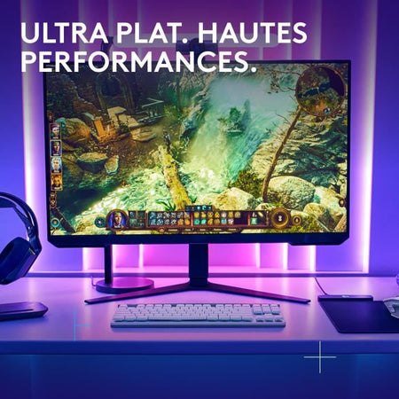 Tastiera da gioco - Wireless - Logitech G - G515 TKL Lightspeed - Tattile meccanica - RGB - AZERTY - Bianca