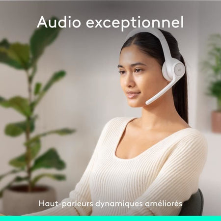 Auricolare - Wireless - Logitech - Zona 300 - Bianco