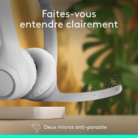 Auricolare - Wireless - Logitech - Zona 300 - Bianco