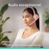 Cuffie per PC wireless Bluetooth Logitech Zone 300 con microfono con cancellazione del rumore - rosa
