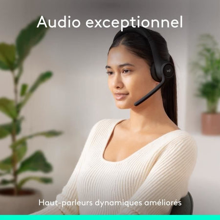 Auricolare - Wireless - Logitech - Zona 300 - Nero