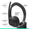 Auricolare - Wireless - Logitech - Zona 300 - Nero