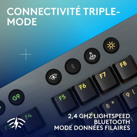Tastiera da gioco - wireless - Logitech G - G915 X - Interruttore a clic - AZERTY - Nera