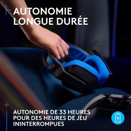 Cuffie da gioco - Wireless - LOGITECH G - G535 LIGHTSPEED - PC e PS5 - Nero/Blu
