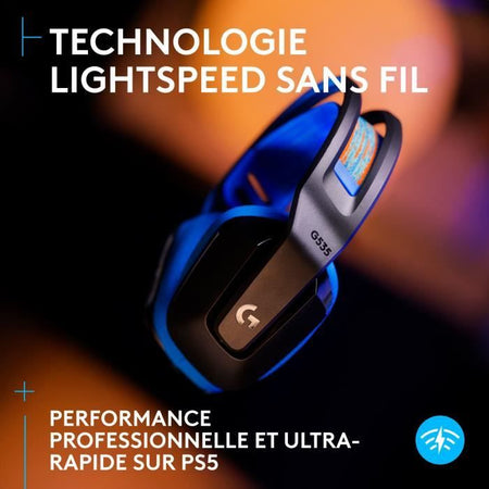 Cuffie da gioco - Wireless - LOGITECH G - G535 LIGHTSPEED - PC e PS5 - Nero/Blu