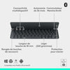 Tastiera portatile - Wireless - Logitech - Keys-To-Go 2 - per Ipad - AZERTY - Grafite