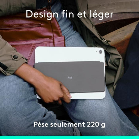 Tastiera portatile - Wireless - Logitech - Keys-To-Go 2 - per Ipad - AZERTY - Grafite