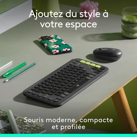 Mouse - Wireless - Logitech - Pop Mouse - Grafite