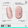 Mouse - Wireless - Logitech - Pop Mouse - Rosa