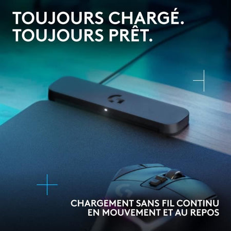 Tappetino per mouse - Sistema di ricarica wireless - Logitech G - Powerplay 2 - Nero