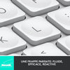 Logitech Wireless Keyboard - MX Keys Mini - GRIGIO CHIARO - Compatta, Bluetooth, retroilluminata per MAC, iOS, Windows, Linux, Android