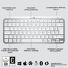 Logitech Wireless Keyboard - MX Keys Mini - GRIGIO CHIARO - Compatta, Bluetooth, retroilluminata per MAC, iOS, Windows, Linux, Android