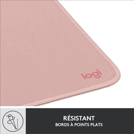 Tappetino per mouse durevole - Logitech - Serie Studio - Easy Glide - Rosa