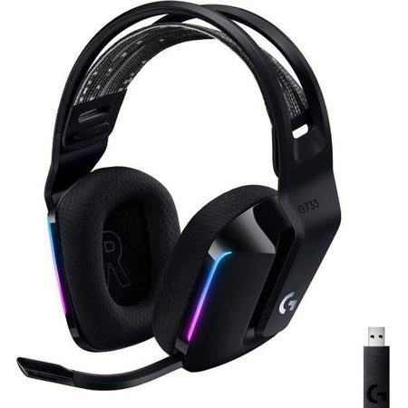 Cuffie da gioco - Wireless - LOGITECH G - G733 LIGHTSPEED - Nere