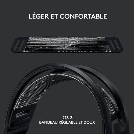 Cuffie da gioco - Wireless - LOGITECH G - G733 LIGHTSPEED - Nere