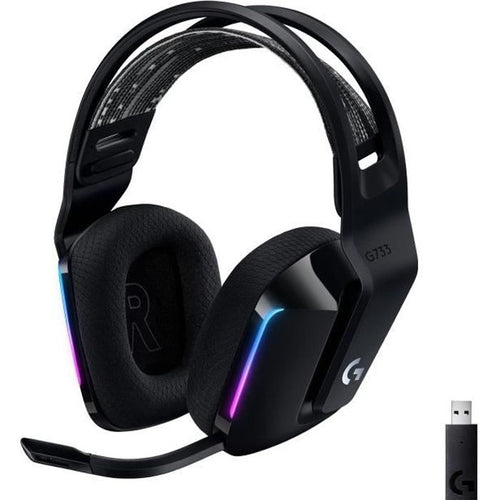 Cuffie da gioco - Wireless - LOGITECH G - G733 LIGHTSPEED - Nere