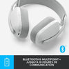 Logitech - Casco di ascolto wireless leggero con micro anti -noise di sfondo - Vibe 100 - Area bianca