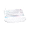 Logitech G - Tastiera da gioco - G713 Wired Mechanical Tactile (GX Brown) con poggiapolsi - White Mist