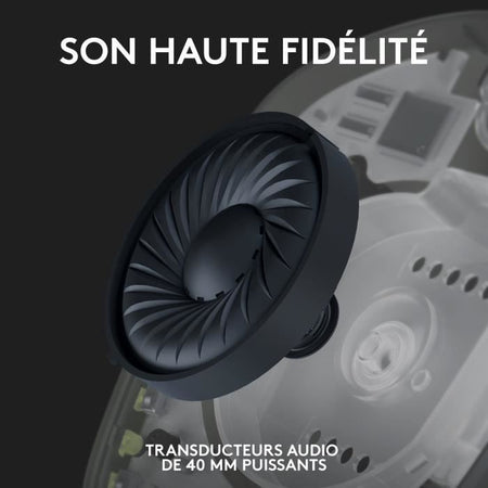 Logitech Wireless Gaming Headset - G435 LIGHTSPEED - NERO - Bluetooth leggero con microfono integrato per Dolby Atmos, PC, PS4, PS5, Mobile