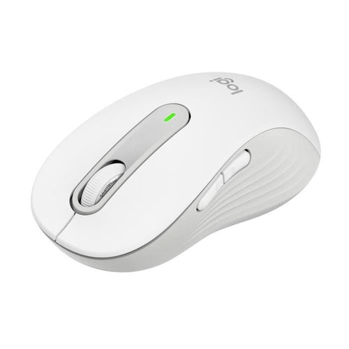 Logitech Signature M650 L Mouse Wireless - Grande Silenzioso, Bluetooth, Pulsanti Programmabili - Bianco